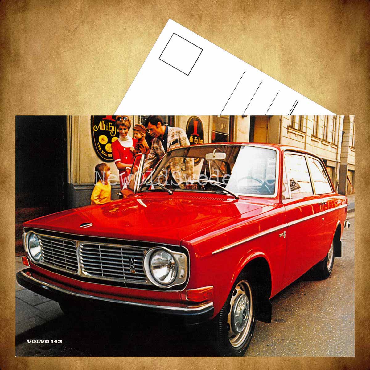 Volvo 142 - Vykort A5 - 3