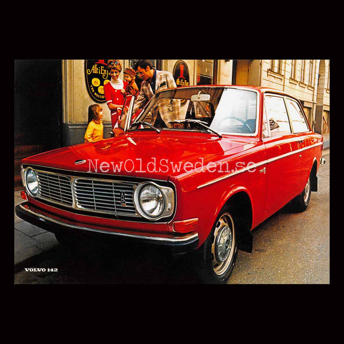 Volvo 142 - Vykort A5