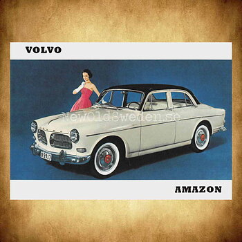 Volvo AMAZON - Vykort A5