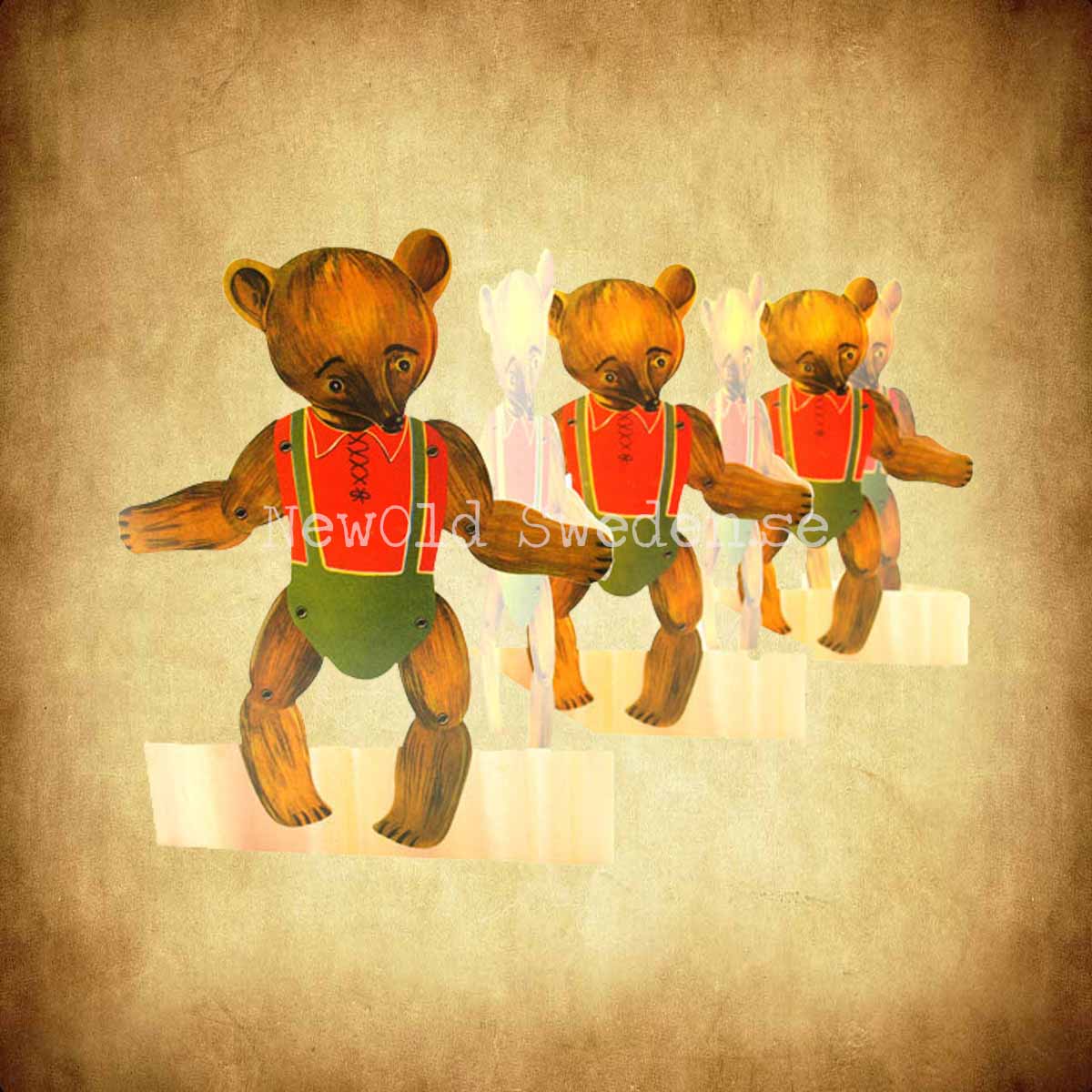Pappersrader Teddy - 93 x 19 cm - R10 - 2