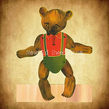 Pappersrad Teddybjörnen Fredrikson 19 x 93 cm - R10