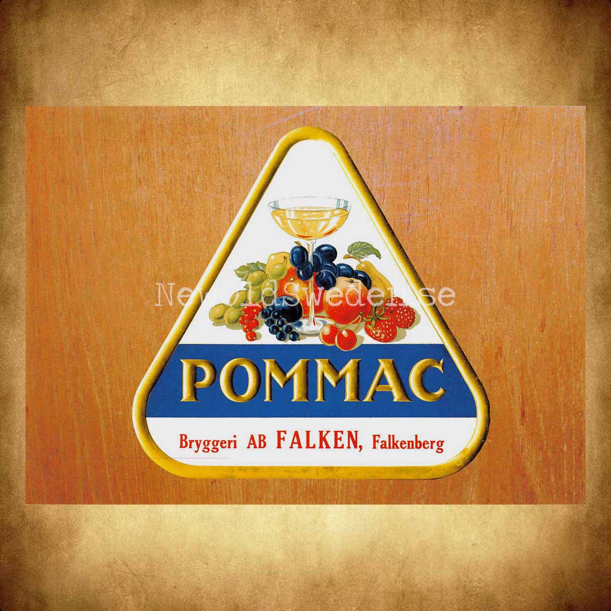 Pommac Bryggeri Falken Falkenberg - Vykort A5 - 2