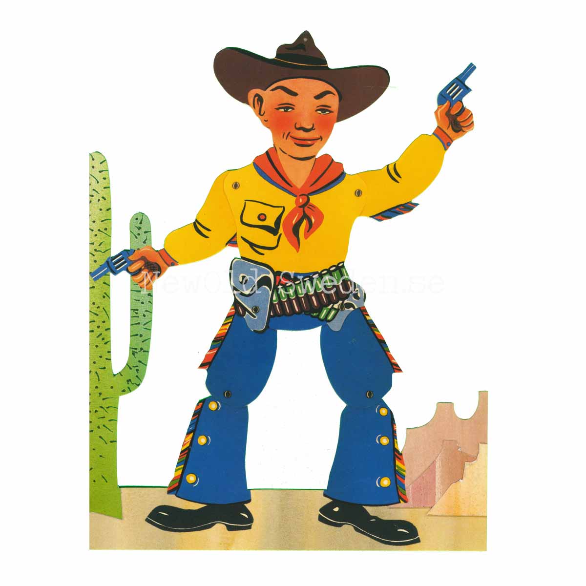 Pappersrad Cowboy 19 x 87 cm - R10 - 3