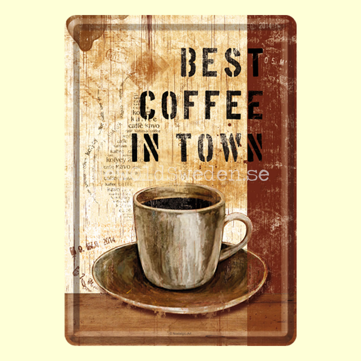 BEST COFFEE IN TOWN - METAL CARD T2 - 6