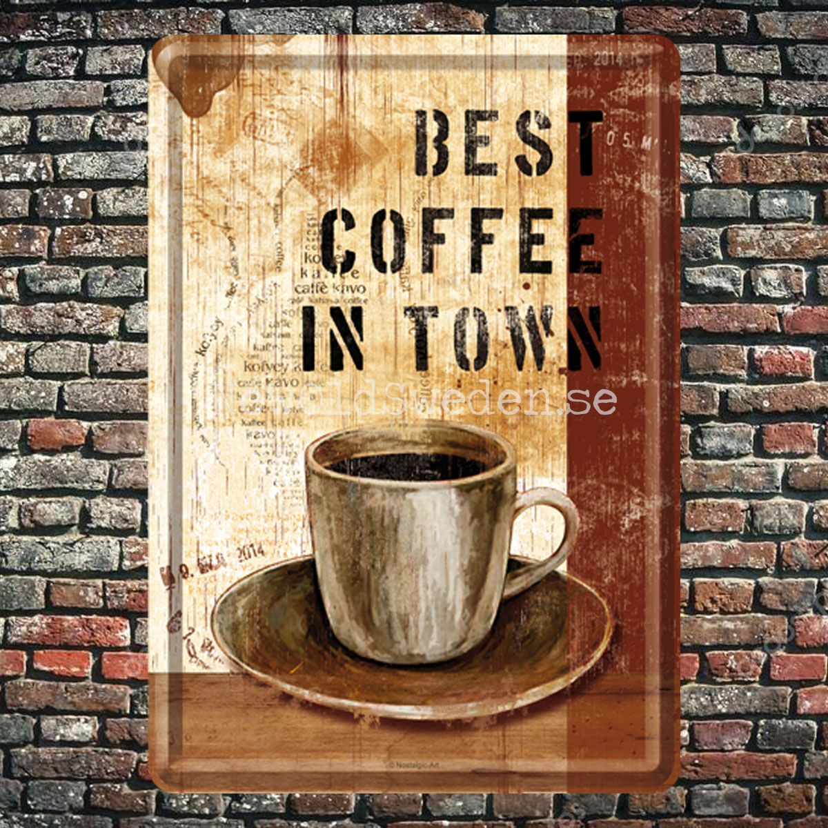 BEST COFFEE IN TOWN - METAL CARD T2 - 7