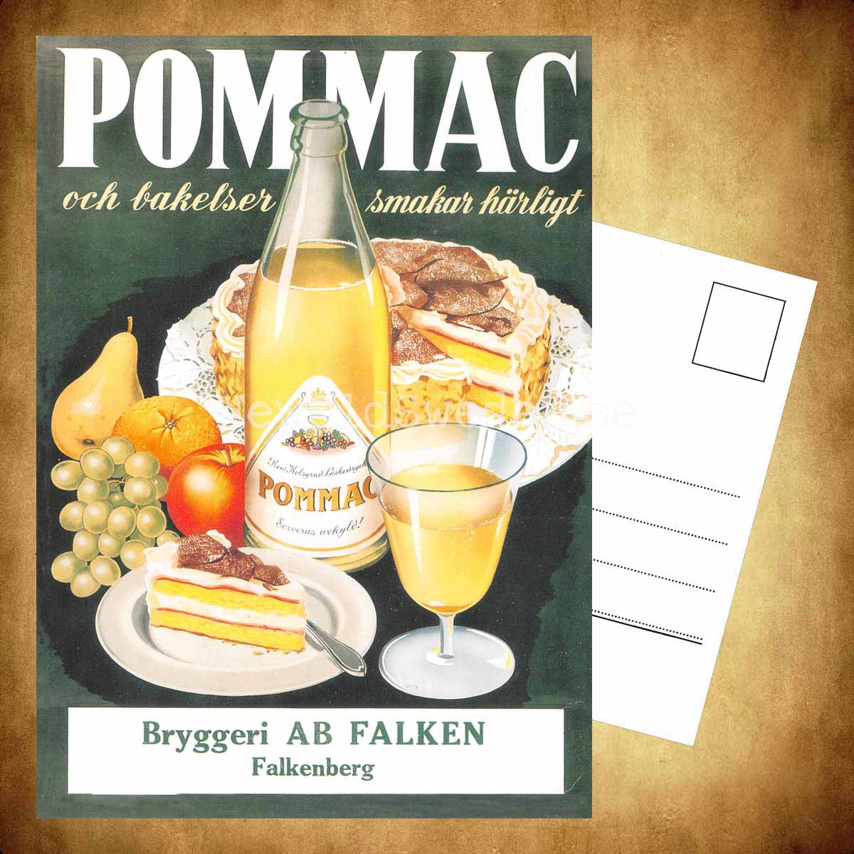 Pommac Bryggeri Falken Falkenberg - Vykort A5 - 3