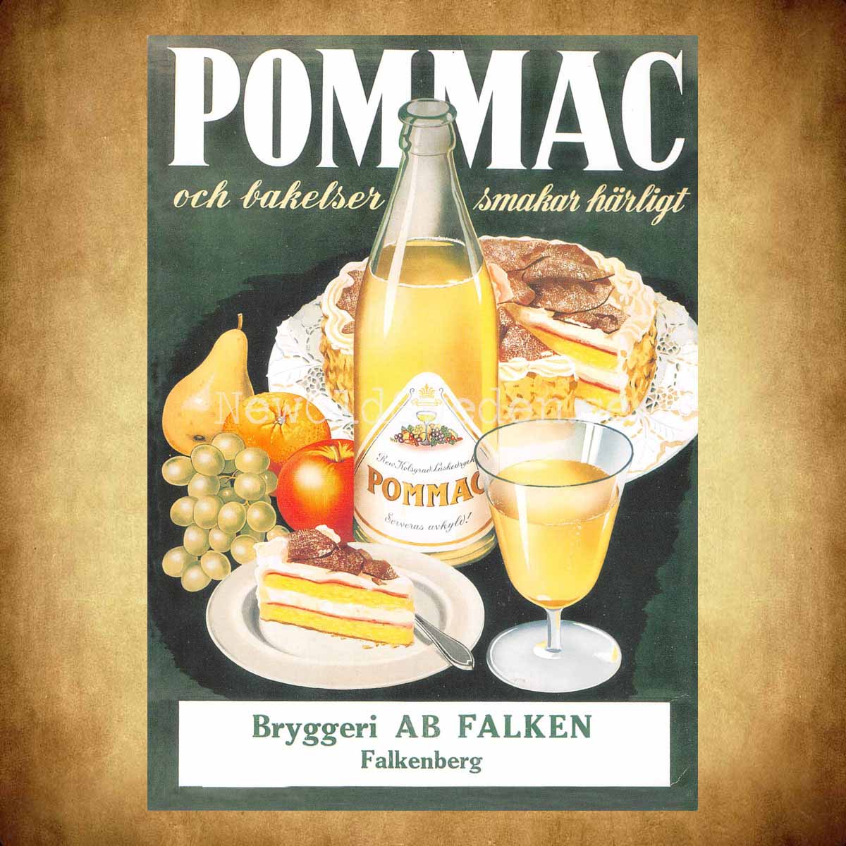 Pommac Bryggeri Falken Falkenberg - Vykort A5 - 2