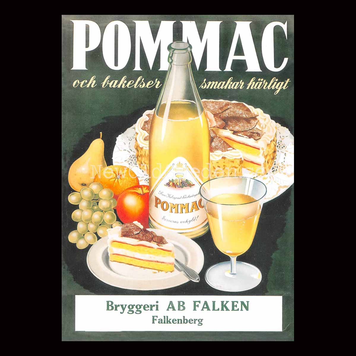 Pommac Bryggeri Falken Falkenberg - Vykort A5