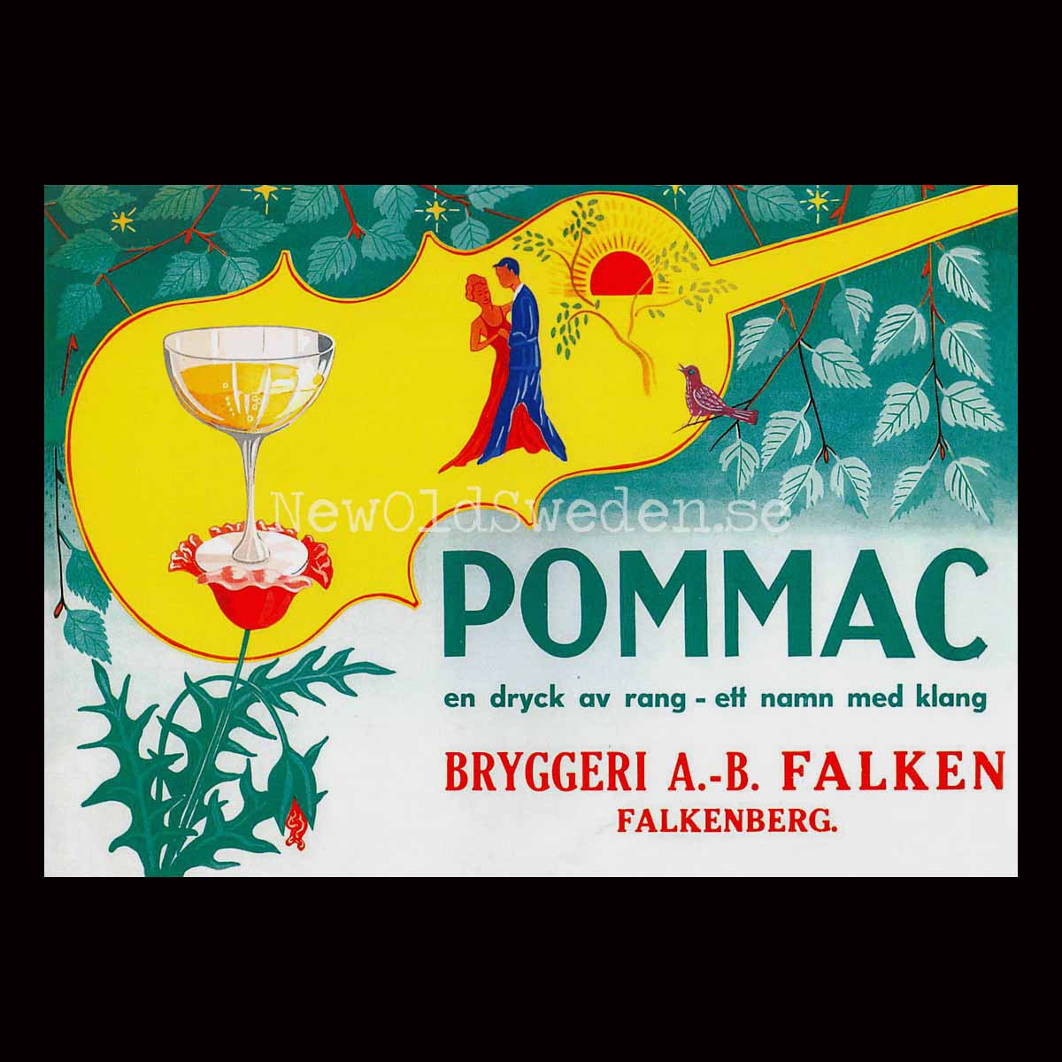 Pommac Bryggeri Falken Falkenberg - Vykort A5