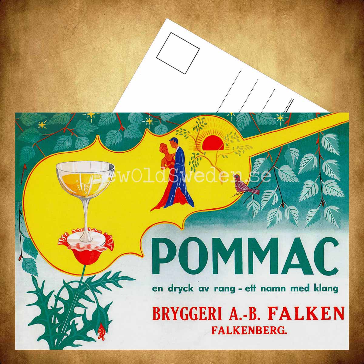 Pommac Bryggeri Falken Falkenberg - Vykort A5 - 3