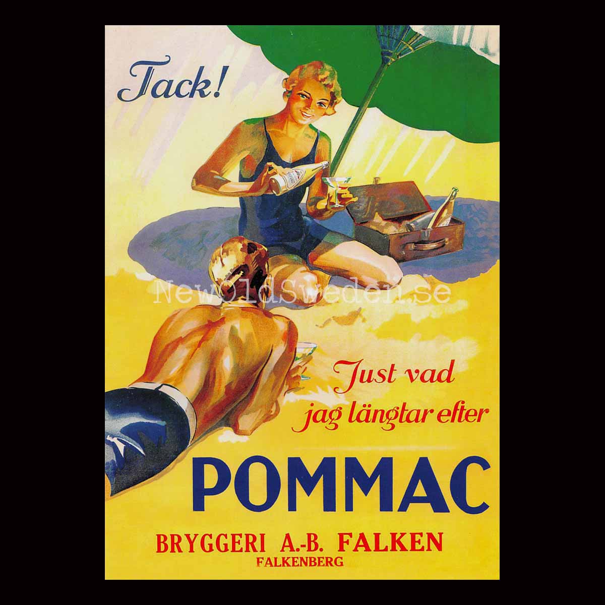 Pommac Bryggeri Falken Falkenberg - Vykort A5