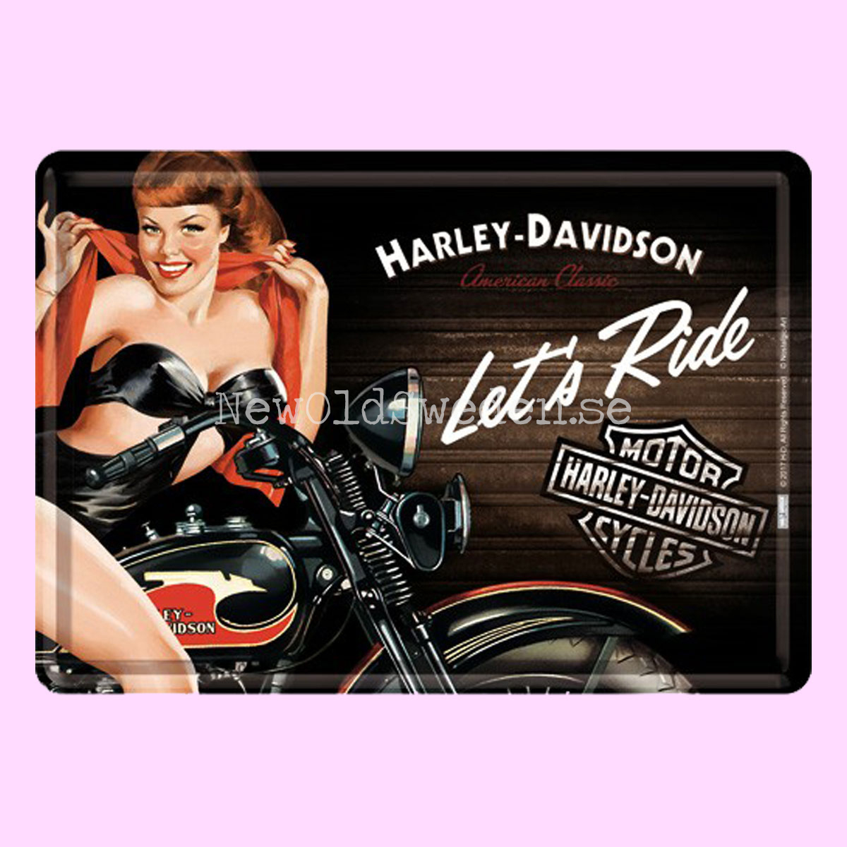 H-D Biker babe Let´s Ride - METAL CARD T5 - 4