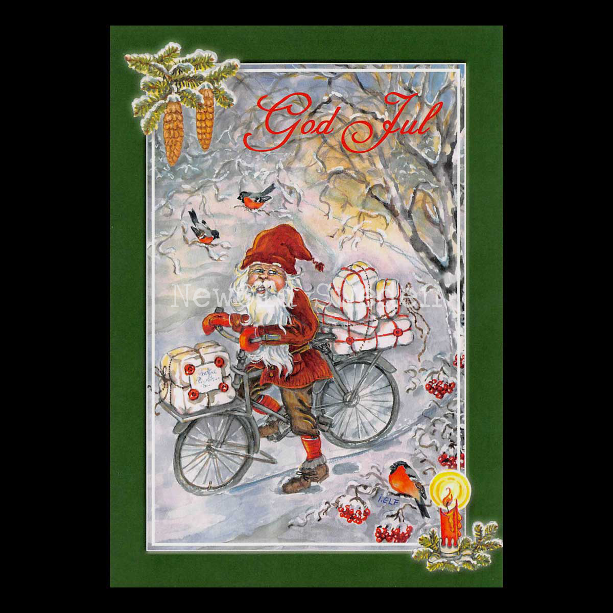 hJul-klappar och God Jul - Ingrid Elf - 1009
