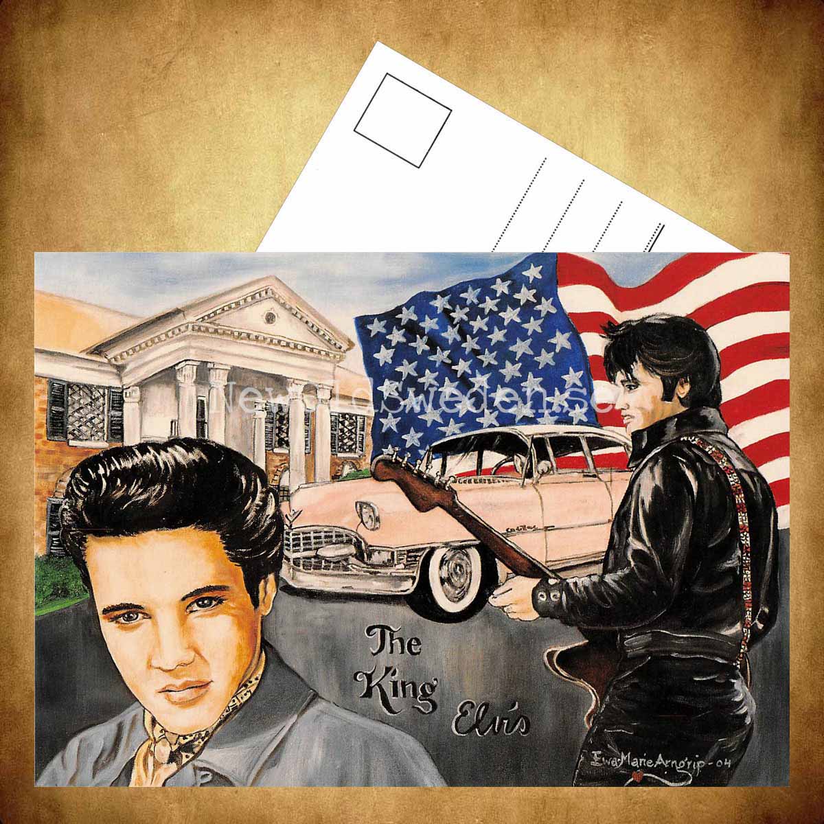 Elvis Presley No: 2 av 4 - Vykort A5 - 3
