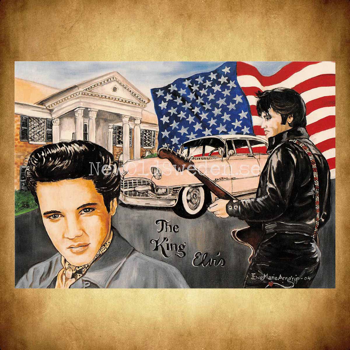 Elvis Presley No: 2 av 4 - Vykort A5 - 2