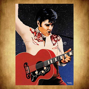 Elvis Presley No: 3 av 4 - Vykort  A5
