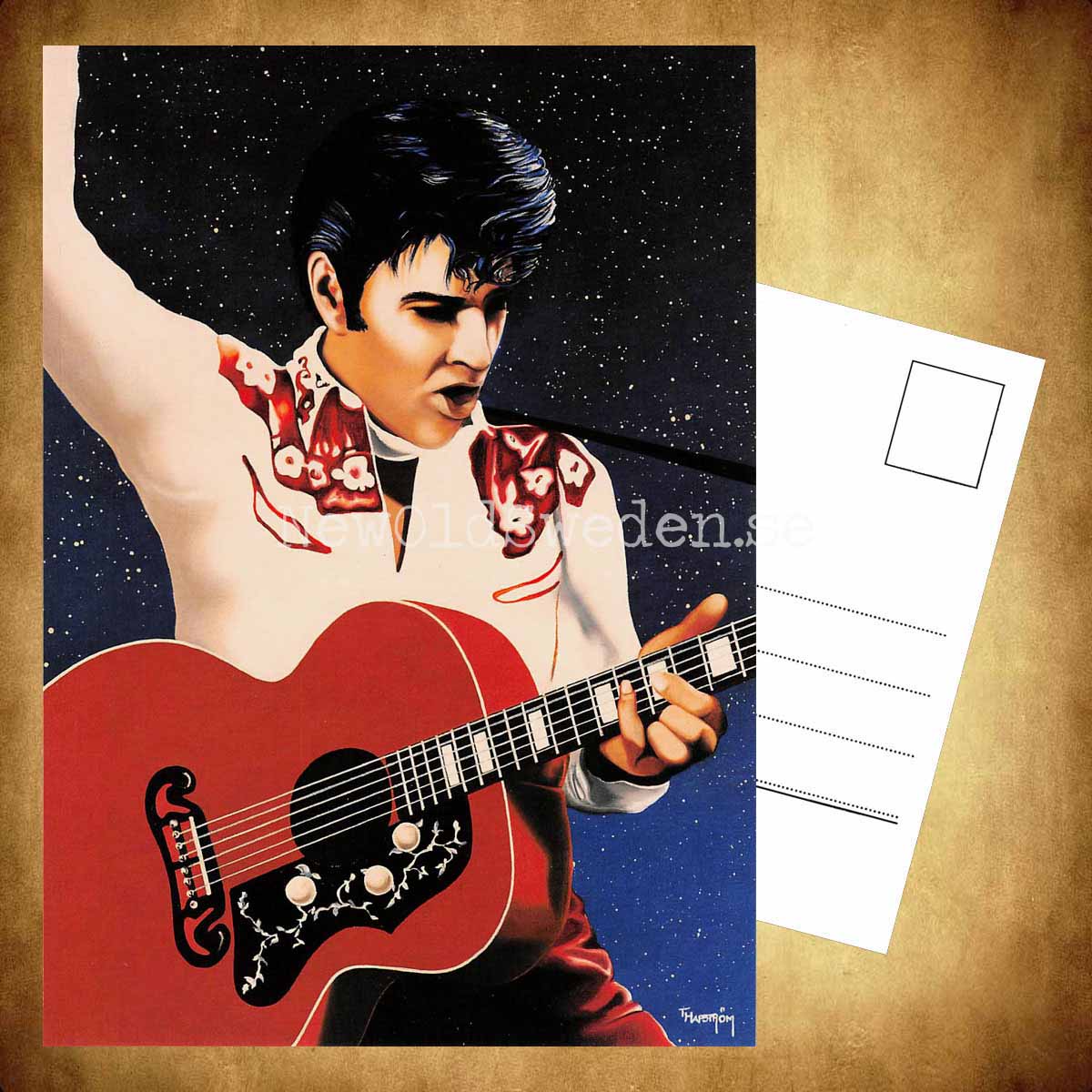 Elvis Presley No: 3 av 4 - Vykort  A5 - 3
