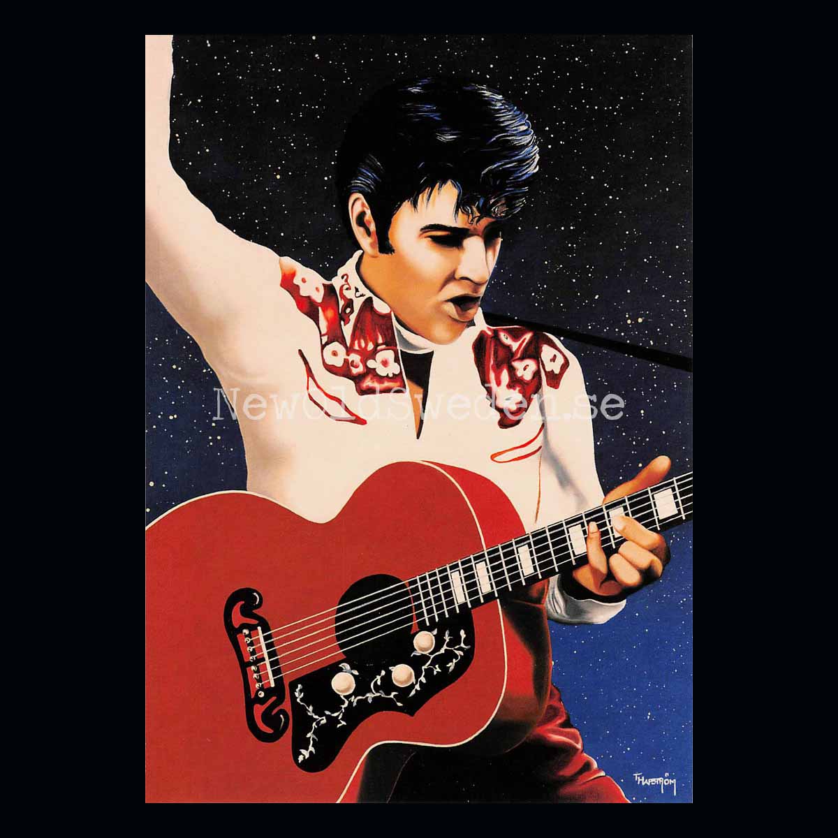 Elvis Presley No: 3 av 4 - Vykort  A5