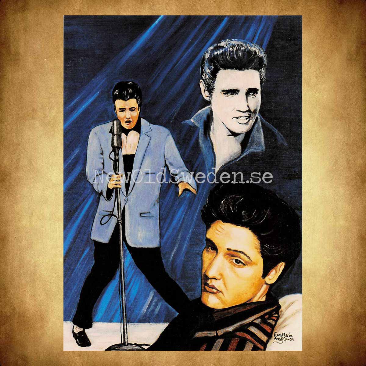 Elvis Presley No: 1 av 4 - Vykort A5 - 2
