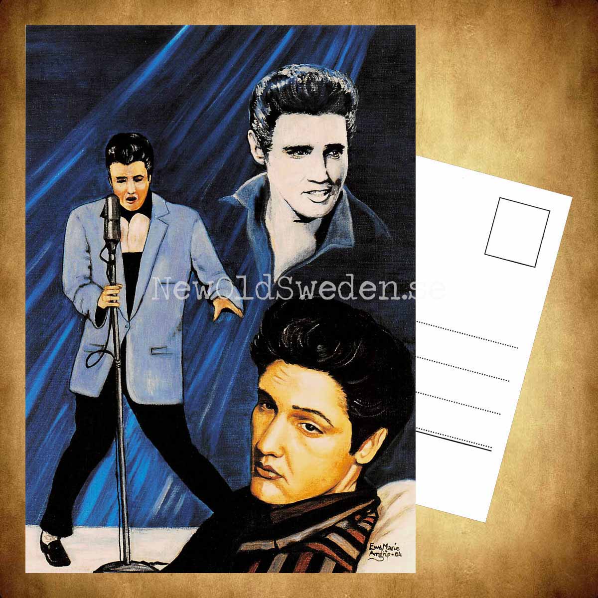 Elvis Presley No: 1 av 4 - Vykort A5 - 3