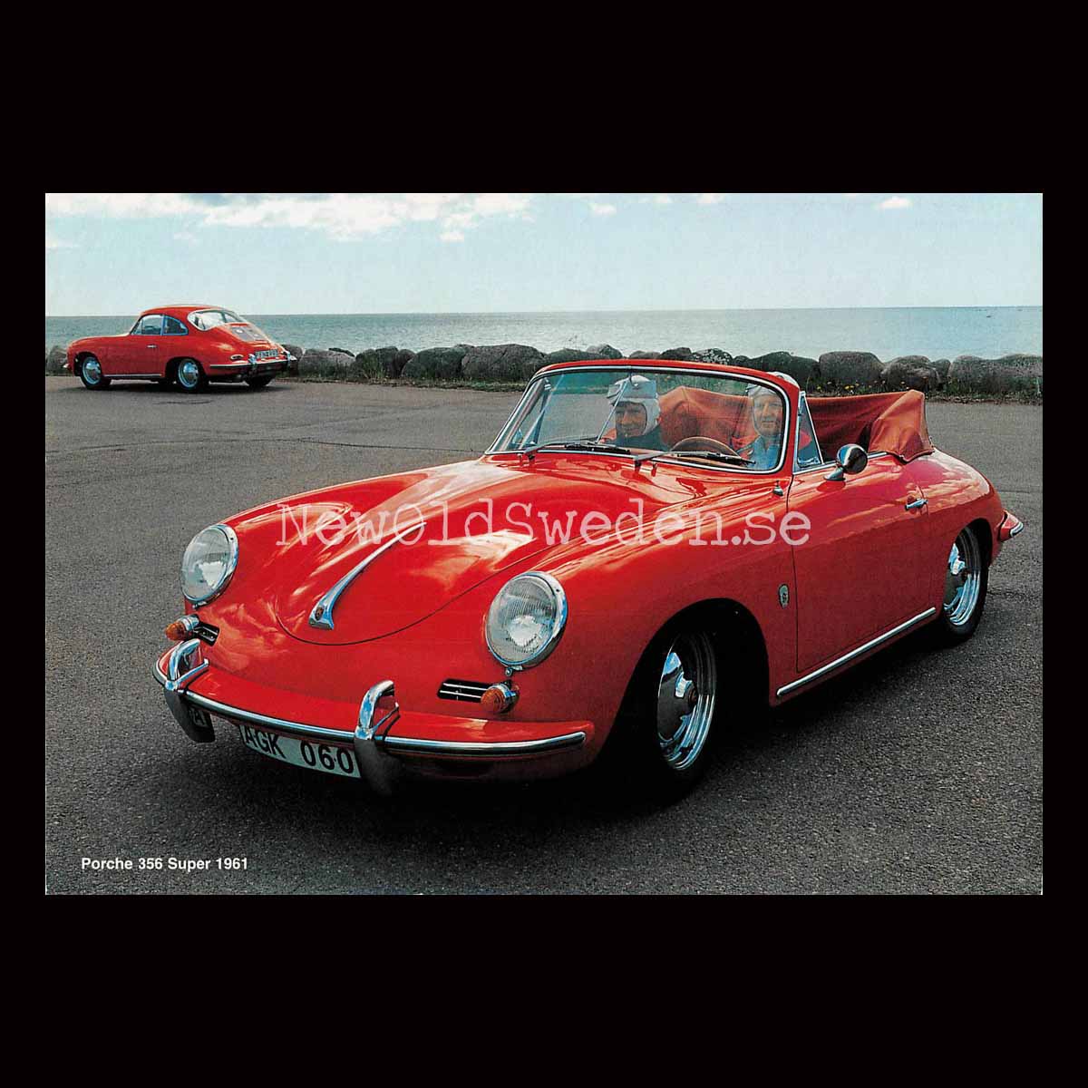 Porsche 356 Super 1961 - Vykort A5