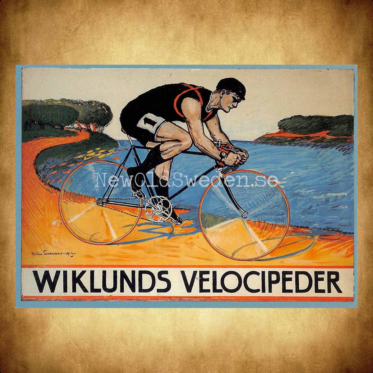 WIKLUNDS VELOCOPEDER - Vykort A5 - 2