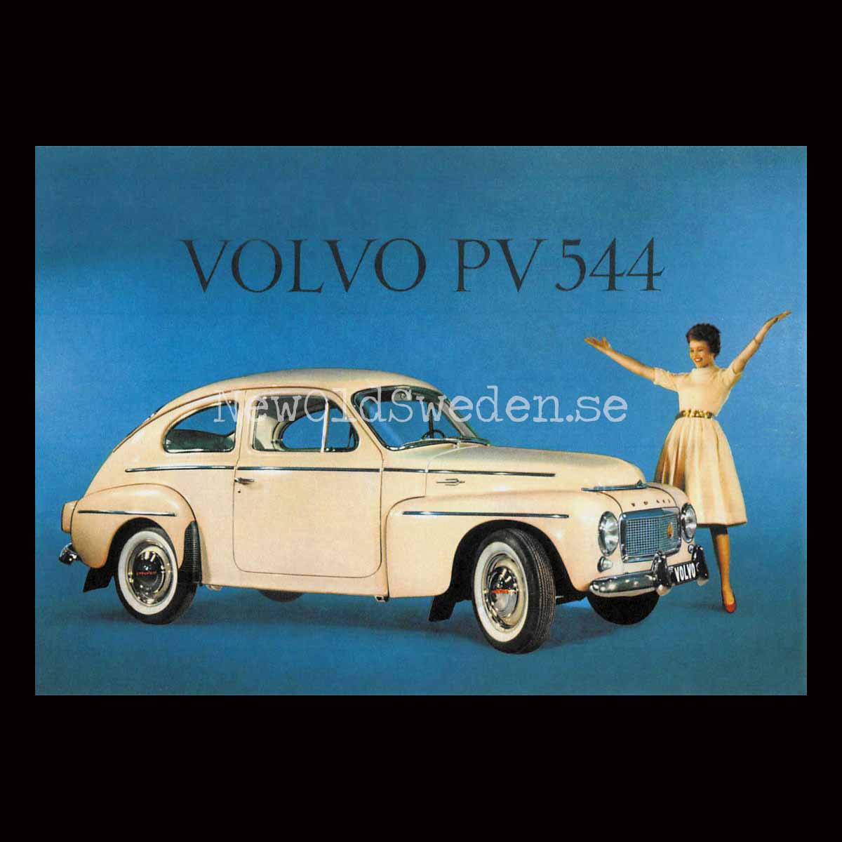 Volvo PV 544 - Vykort A5