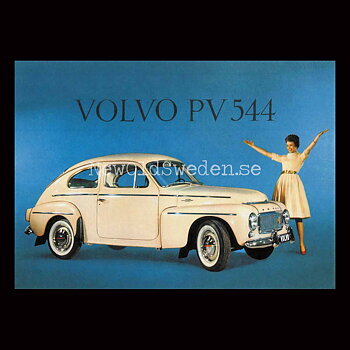 Volvo PV 544 - Vykort A5