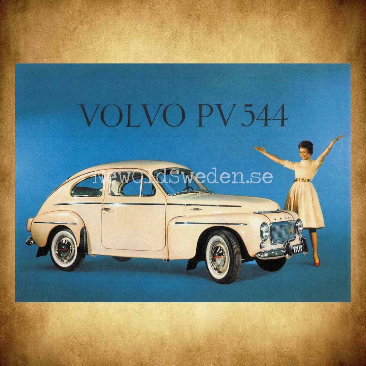 Volvo PV 544 - Vykort A5 - 2