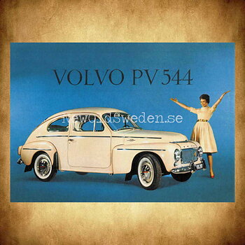 Volvo PV 544 - Vykort A5