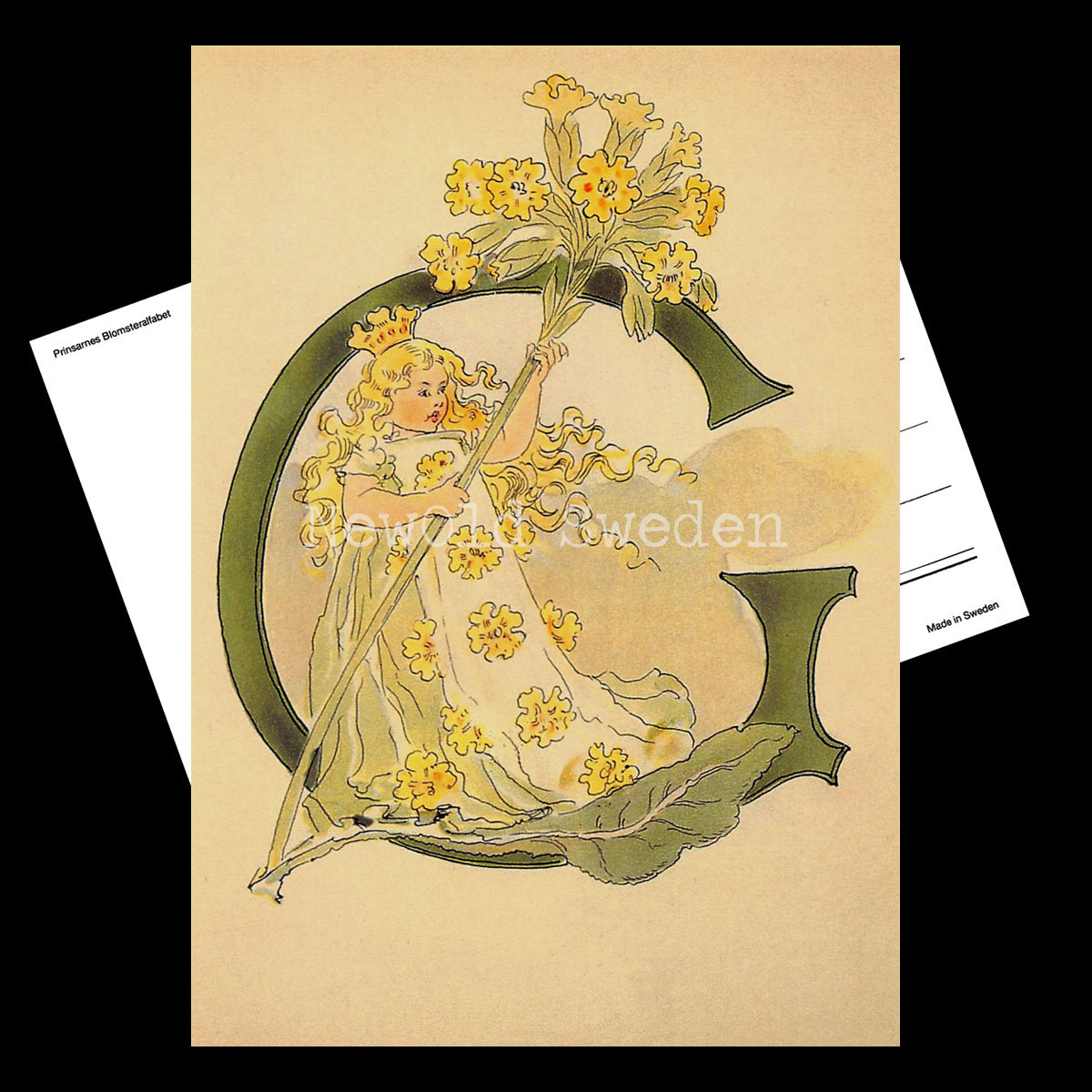 Blomsteralfabetet G - GULLVIVA Ottilia Adelborg - 725 - 2