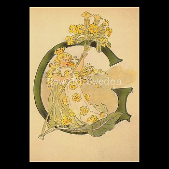 Blomsteralfabetet G - GULLVIVA Ottilia Adelborg - 725