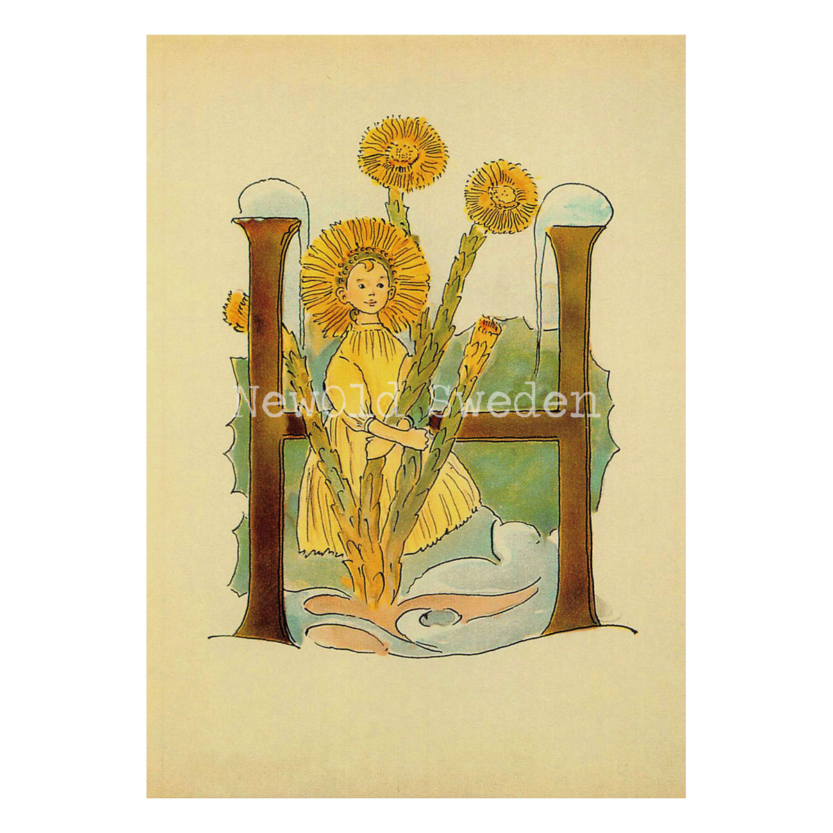 Blomsteralfabetet H - HÄSTHOVSÖRT Ottilia Adelborg - 725 - 3