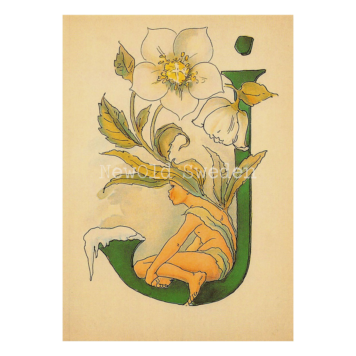 Blomsteralfabetet J - JULROS Ottilia Adelborg - 725 - 3