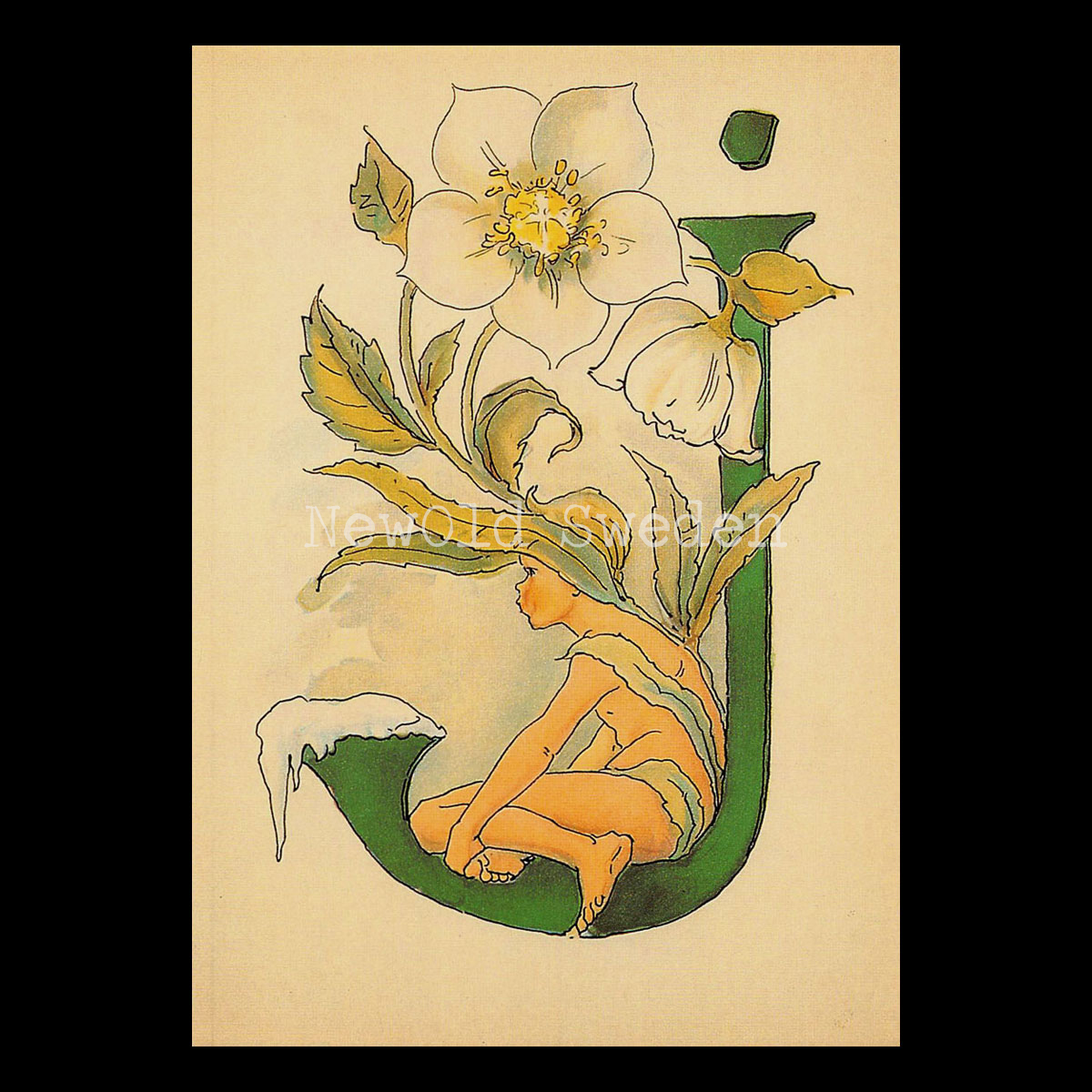 Blomsteralfabetet J - JULROS Ottilia Adelborg - 725