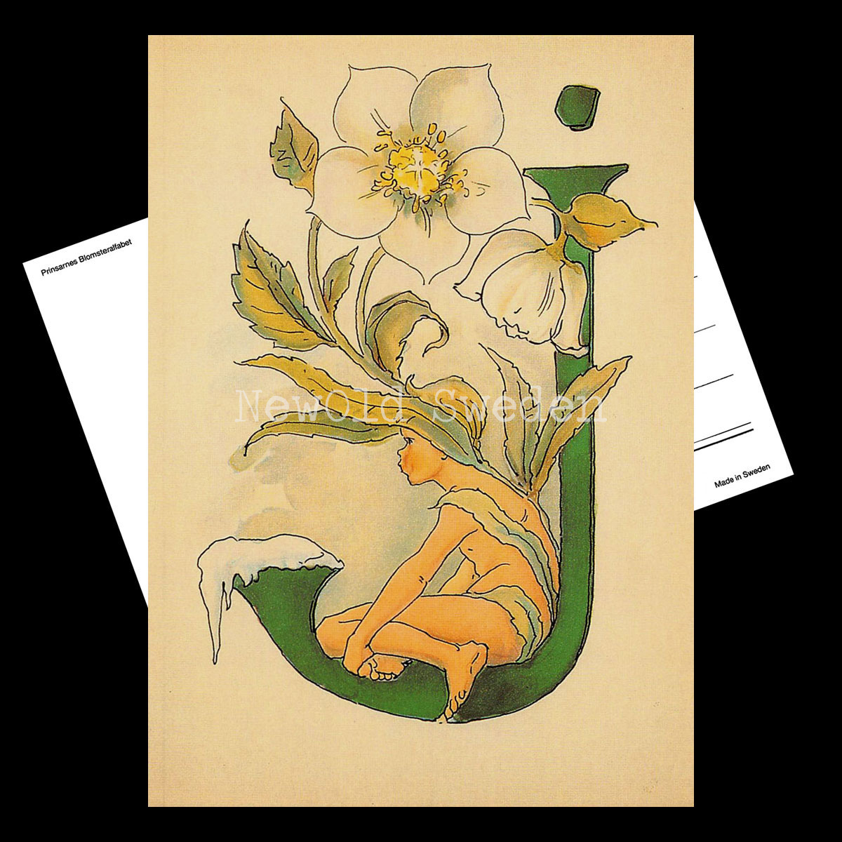 Blomsteralfabetet J - JULROS Ottilia Adelborg - 725 - 2