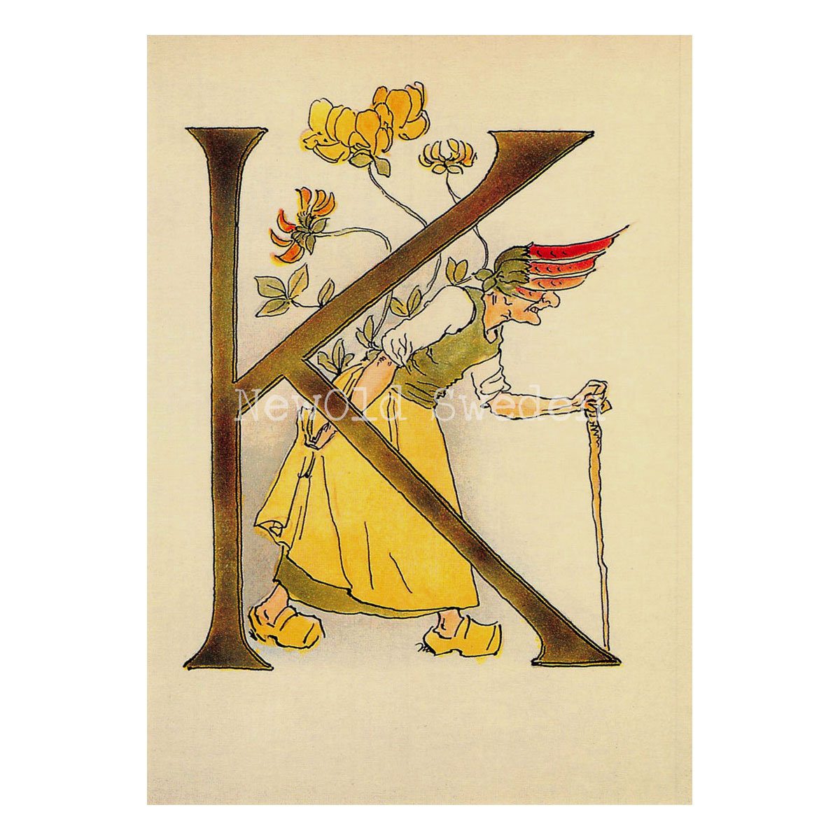 Blomsteralfabetet K - KÄRINGTAND Ottilia Adelborg - 725 - 3