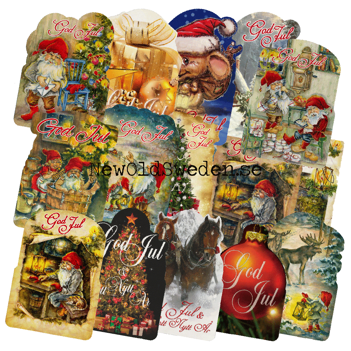 Julkort 16-PACK Stansade Julkort Limited Edition - 2