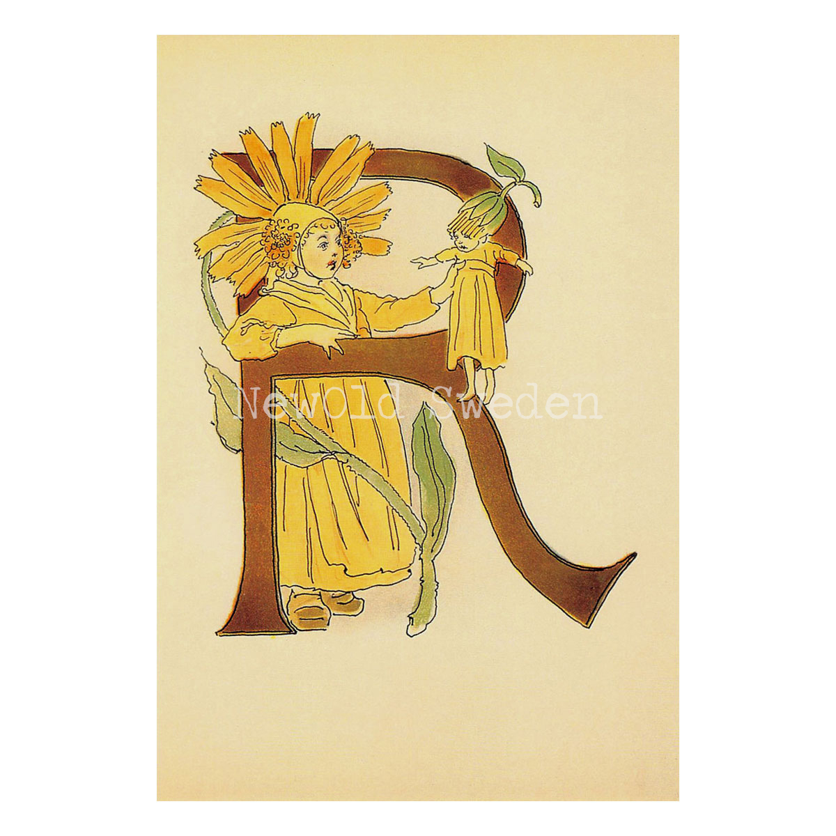 Blomsteralfabetet R - RINGBLOMMA Ottilia Adelborg - 725 - 3