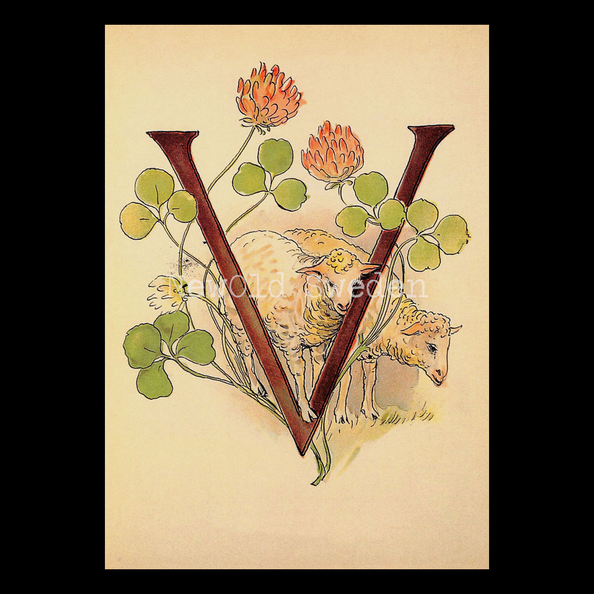 Blomsteralfabetet V - VÄPPLING Ottilia Adelborg - 725