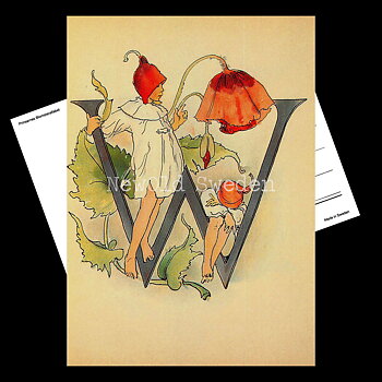 Blomsteralfabetet W - WALLMO Ottilia Adelborg - 725