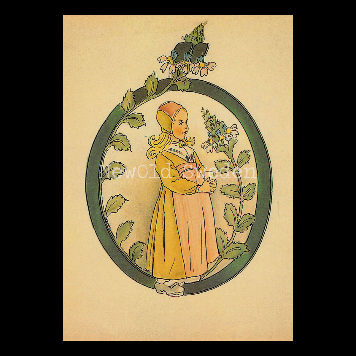Blomsteralfabetet Ö - ÖGONTRÖST Ottilia Adelborg - 725