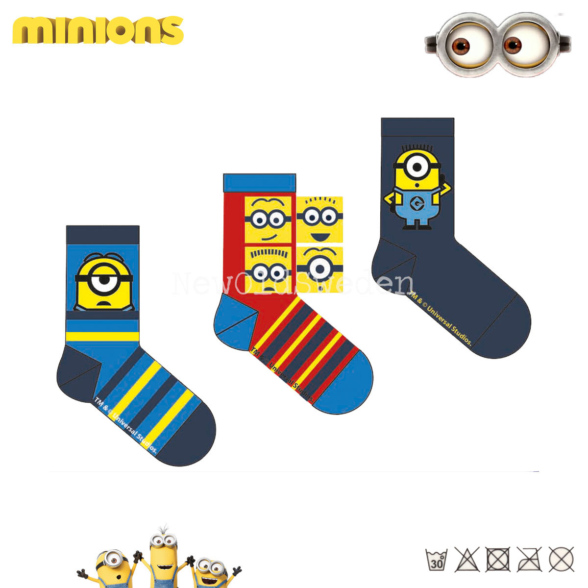 Socka MINIONS 3-pack Original - 1550 - 2