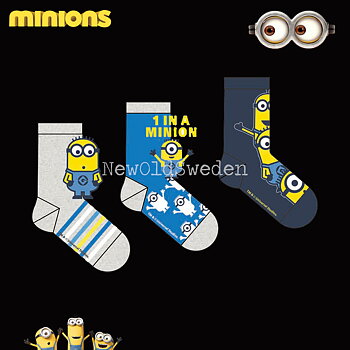 Socka 3-pack - Stl. 23/26 - MINIONS Original - 2400
