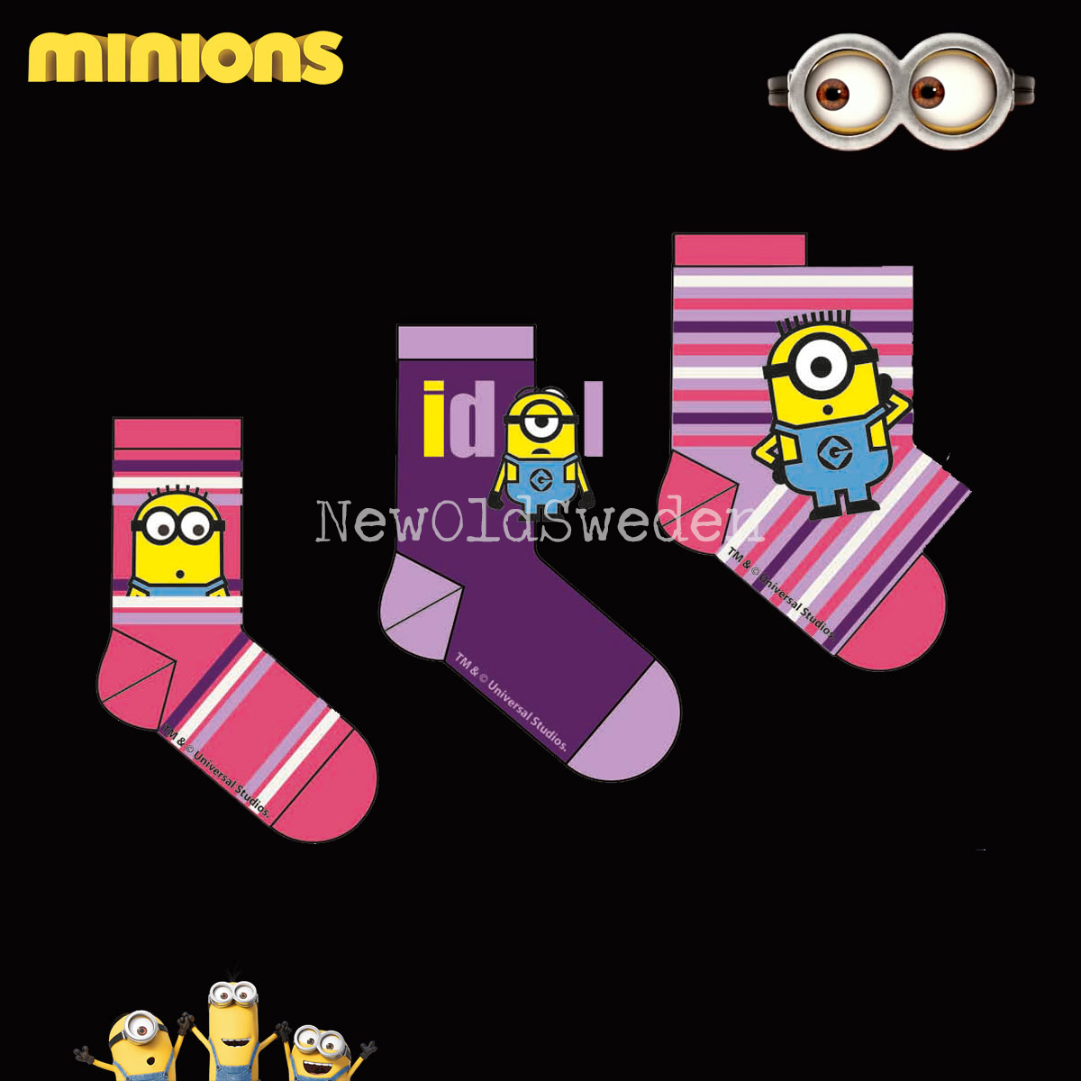 Socka MINIONS 3-pack Original - 2400