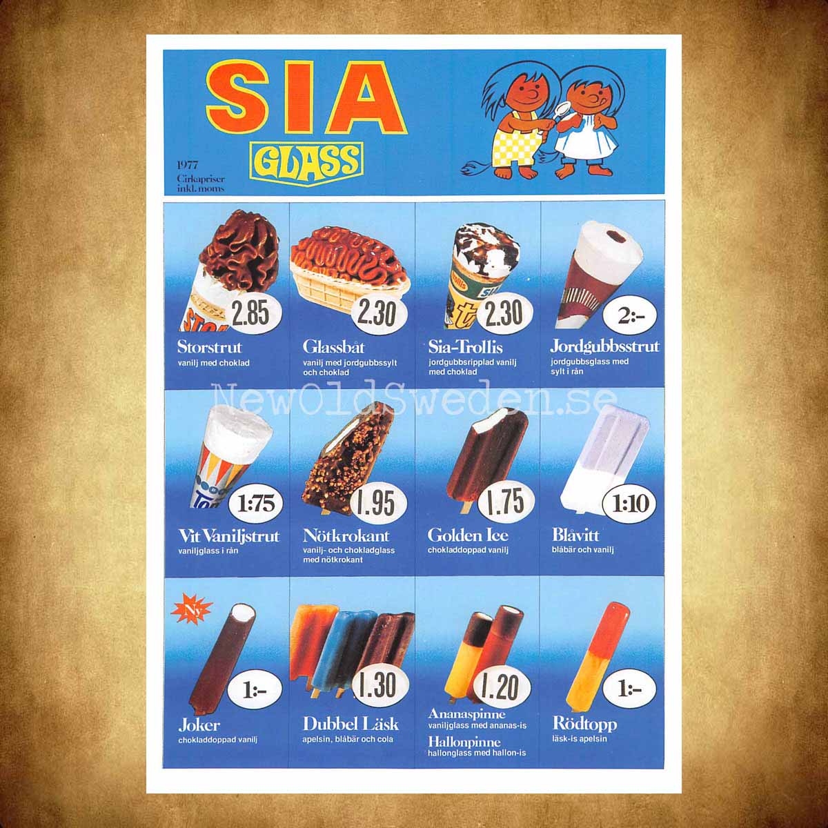 SIA-Glass 1977 - Vykort A5 - 2