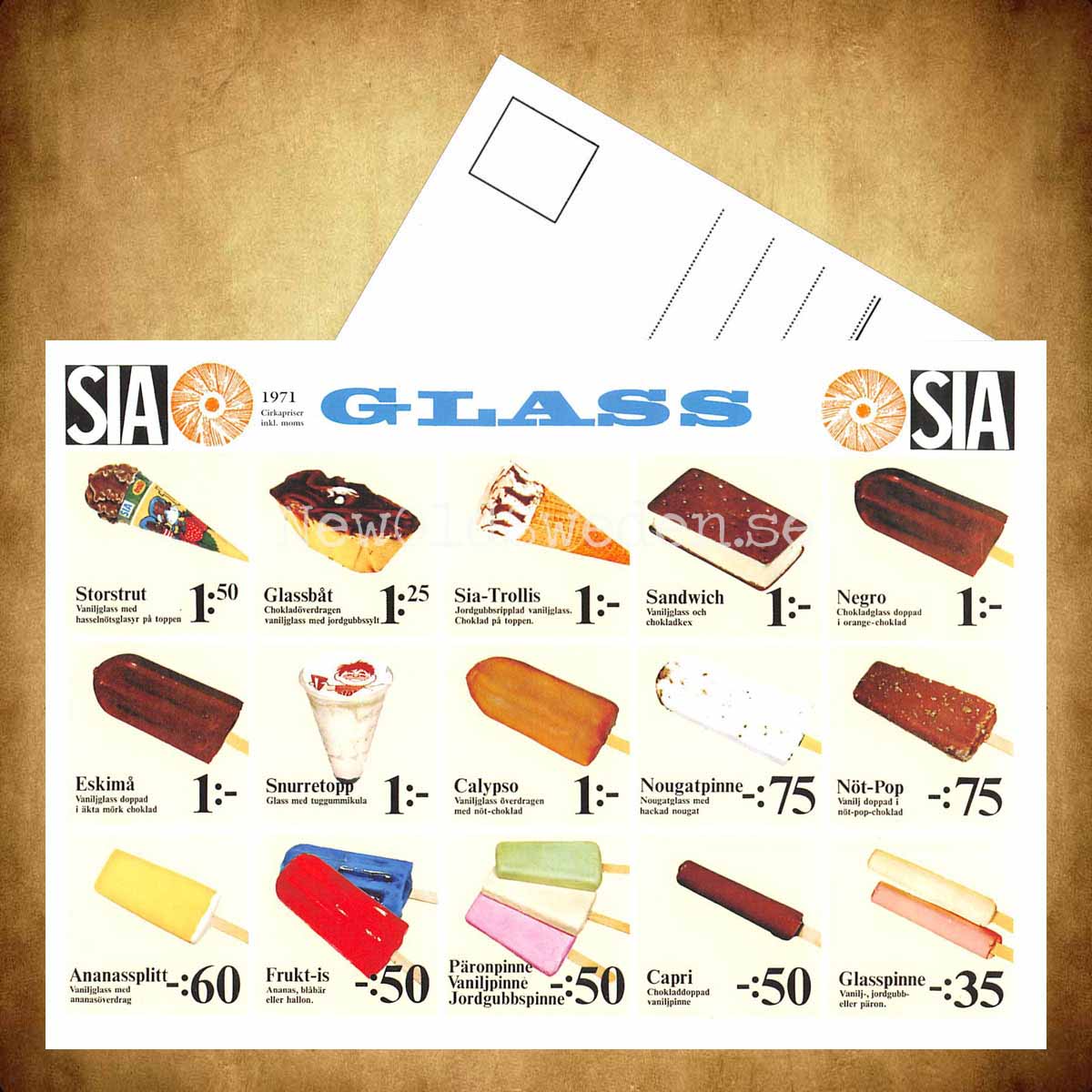 SIA-Glass 1971 - Vykort A5 - 3