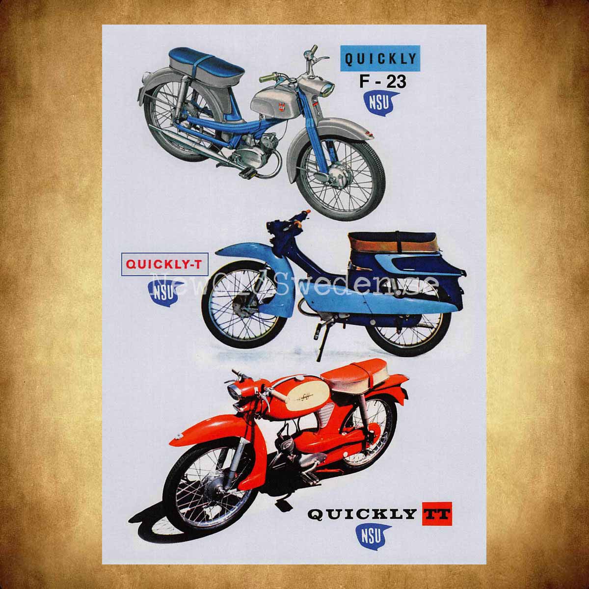 NSU QUICKLY F-23 QUICKLY-T QUICKLY-TT - Vykort A5 - 2