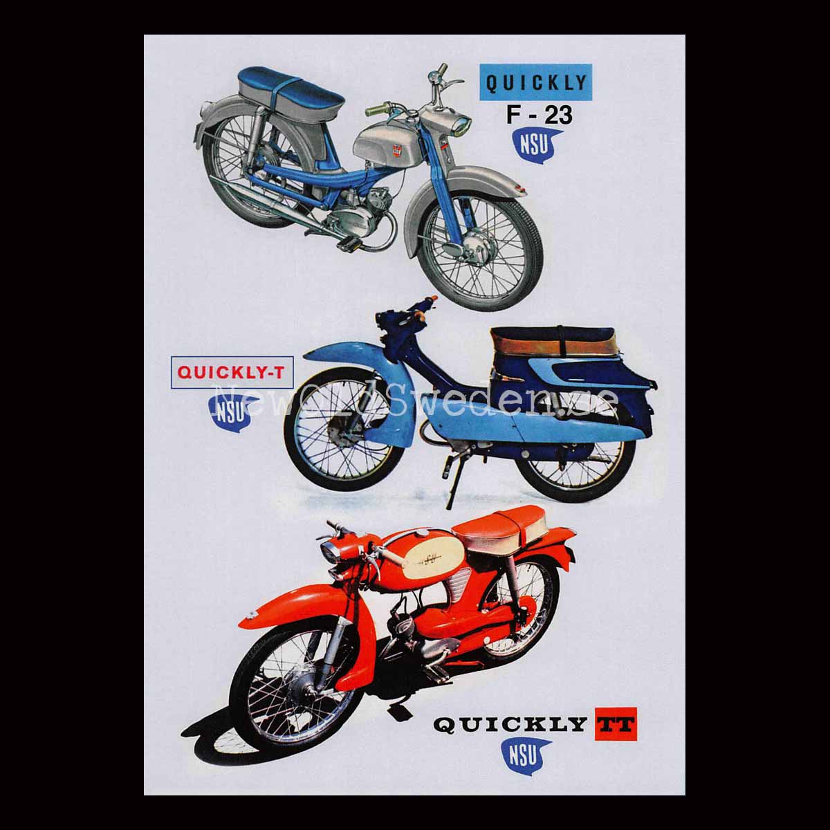 NSU QUICKLY F-23 QUICKLY-T QUICKLY-TT - Vykort A5
