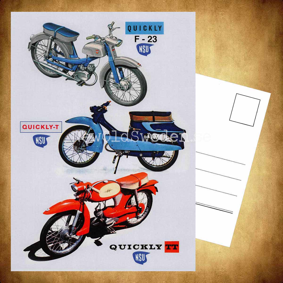 NSU QUICKLY F-23 QUICKLY-T QUICKLY-TT - Vykort A5 - 3